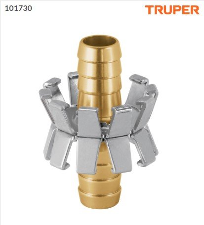 Reparador de aluminio 1/2, tipo garra para manguera