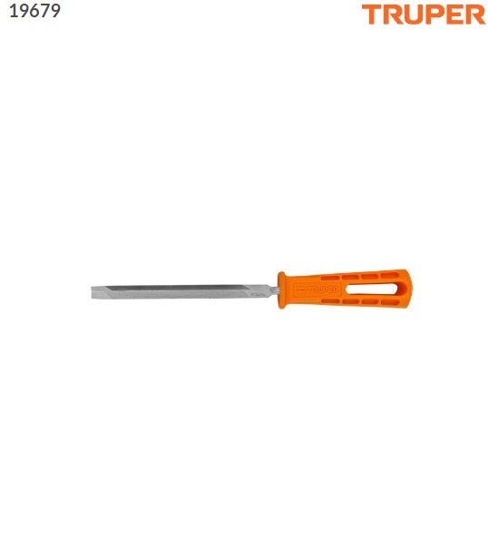 Lima triángulo pesado 6", 34 dpp, con mango, TRUPER