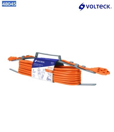 Extensión eléctrica de uso rudo 8 m 2x16 AWG, Volteck