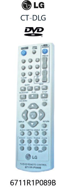 CONTROL REMOTO PARA DVD LG