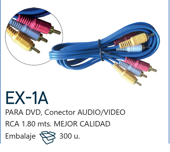 extnsion para audio y video RCA