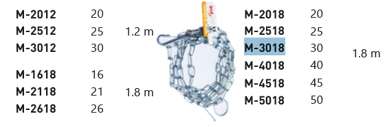 CADENA PARA MASCOTA 3.0 X 180