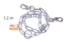 CADENA PARA MASCOTA DOBLE BANDA 5MM X 1.2M