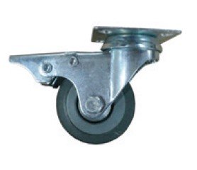 RUEDA IND. DE 5 GIRATORIA "GRIS" C/FRENO